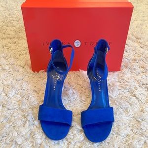 NWT Cobolt blue open toe pumps